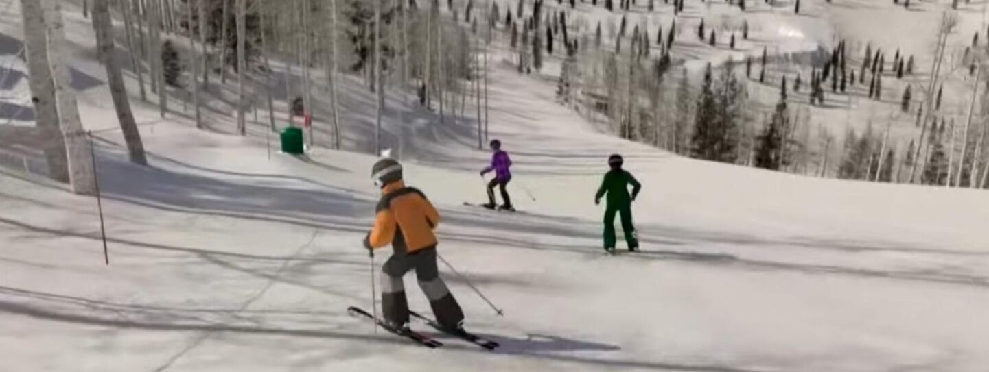 Gwyneth Paltrow Skiis Away